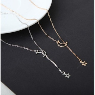 Dây Chuyền Dáng Ngắn Mặt Trăng Và Sao Xinh Xắn Siêu Hot Cho Phái Nữ