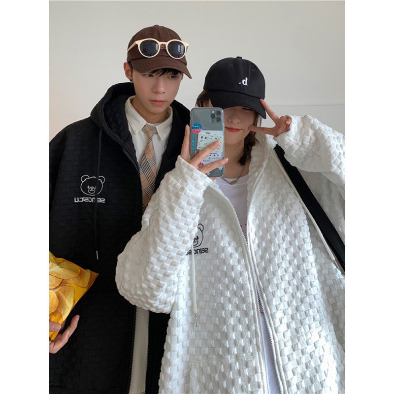 Áo khoác Nam Nữ, Áo khoác Unisex , Áo Khoác Nỉ Gấu Chất Dày Dặn Hàng Loại 1/ Ulzzang