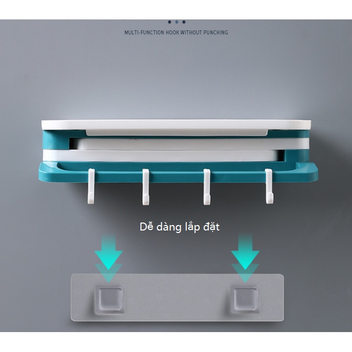 Kệ treo đồ sang trọng đa năng dùng cho nhà tắm, nhà bếp