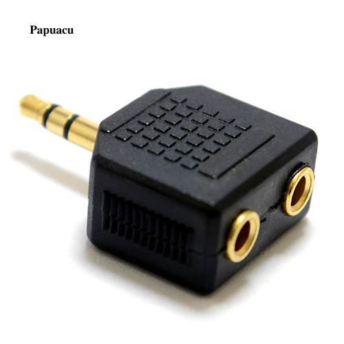 Jack cắm âm thanh 3.5mm chia quang 1 sang 2 lỗ cắm chuyên dùng cho tai nghe