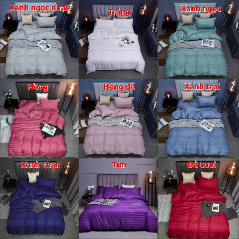 Bộ chăn ga gối cotton 3f, chăn ga gối đẹp dùng cho khách sạn nhà nghỉ | BigBuy360 - bigbuy360.vn