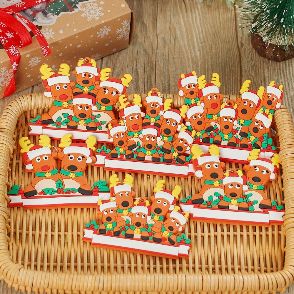 ESPO Phụ Kiện Treo Trang Trí Cây Thông Giáng Sinh Hình Tuần Lộc Dễ Thương