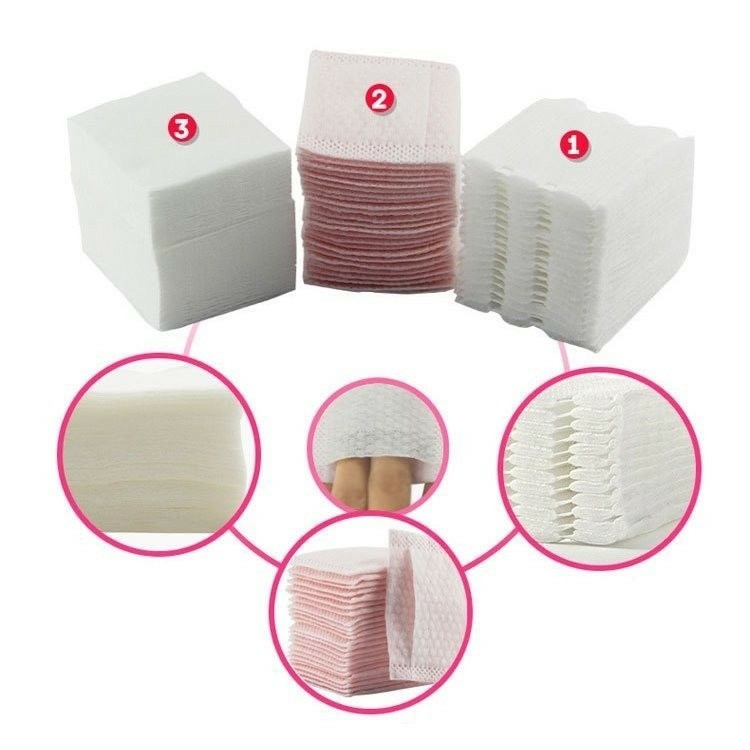 Hộp 320 miếng bông tẩy trang cotton siêu mềm mịn