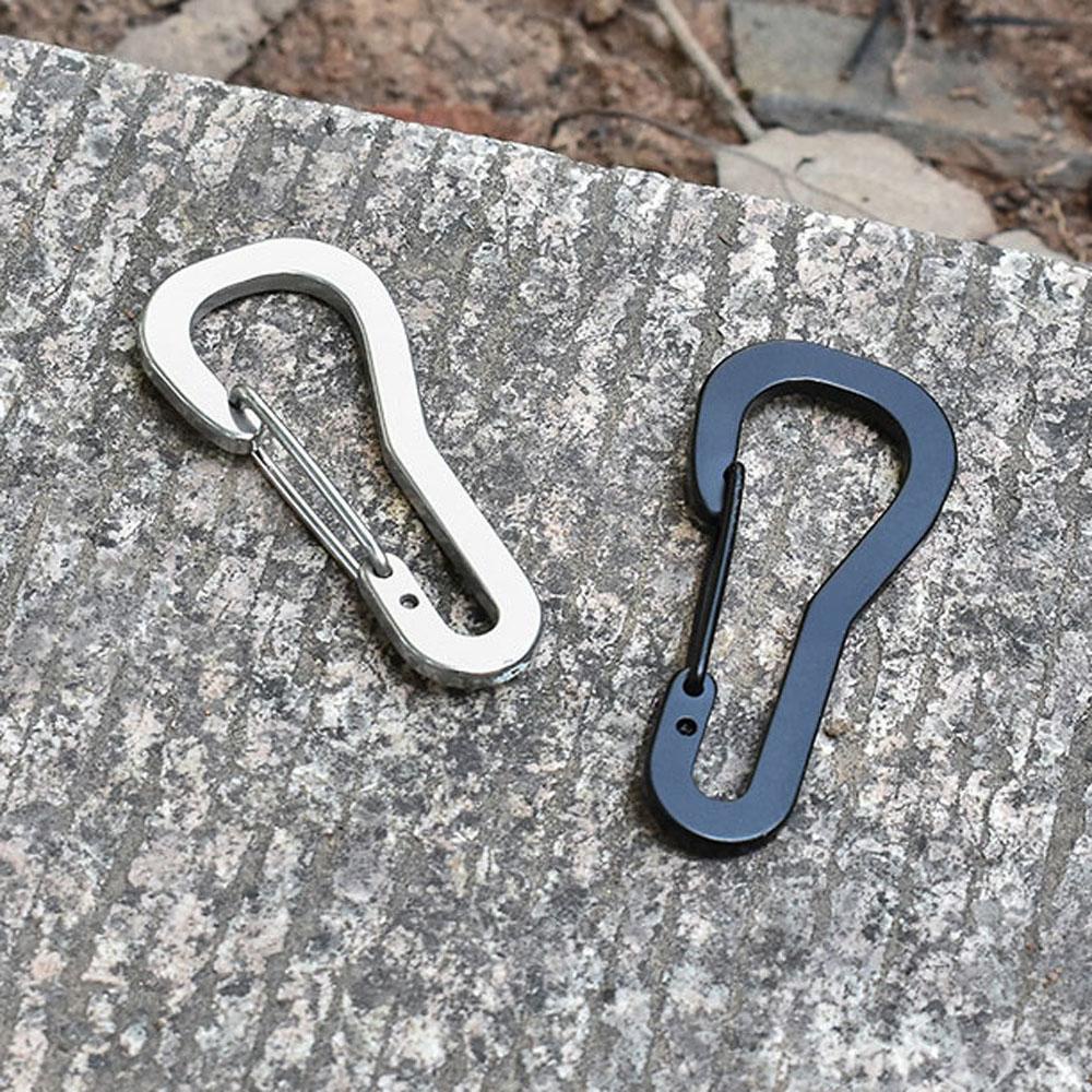 Móc Khóa Carabiner Bằng Thép Không Gỉ Đa Năng Cho Leo Núi