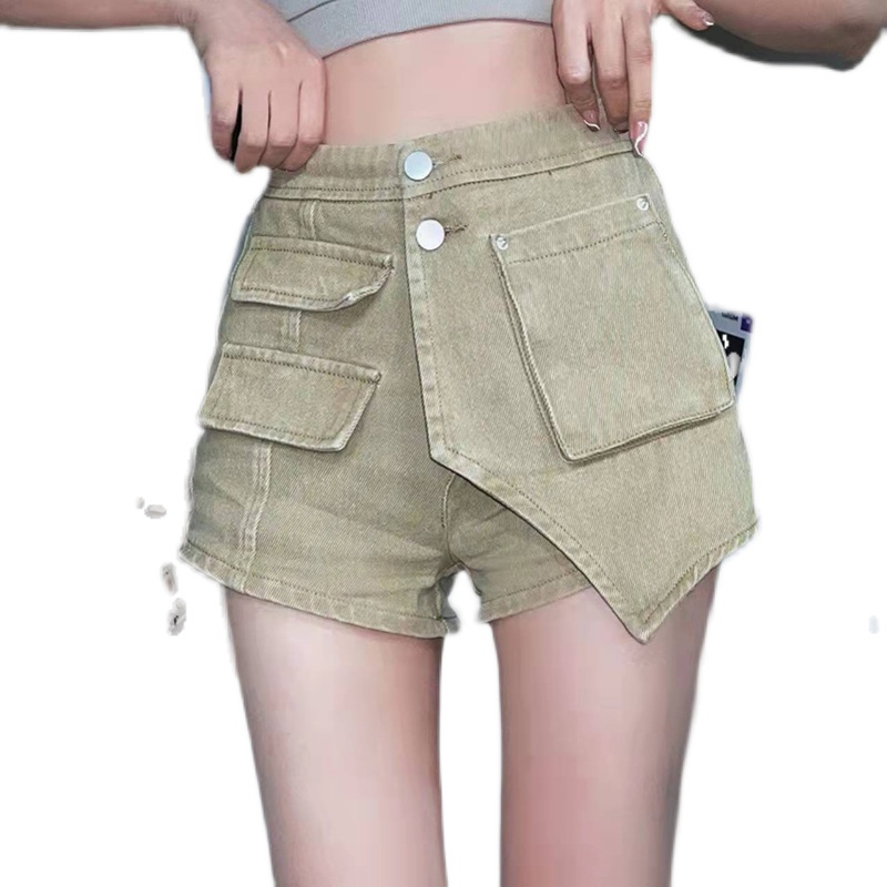 Quần Short Jean Nữ Lưng Cao Thời Trang Hàn Quốc