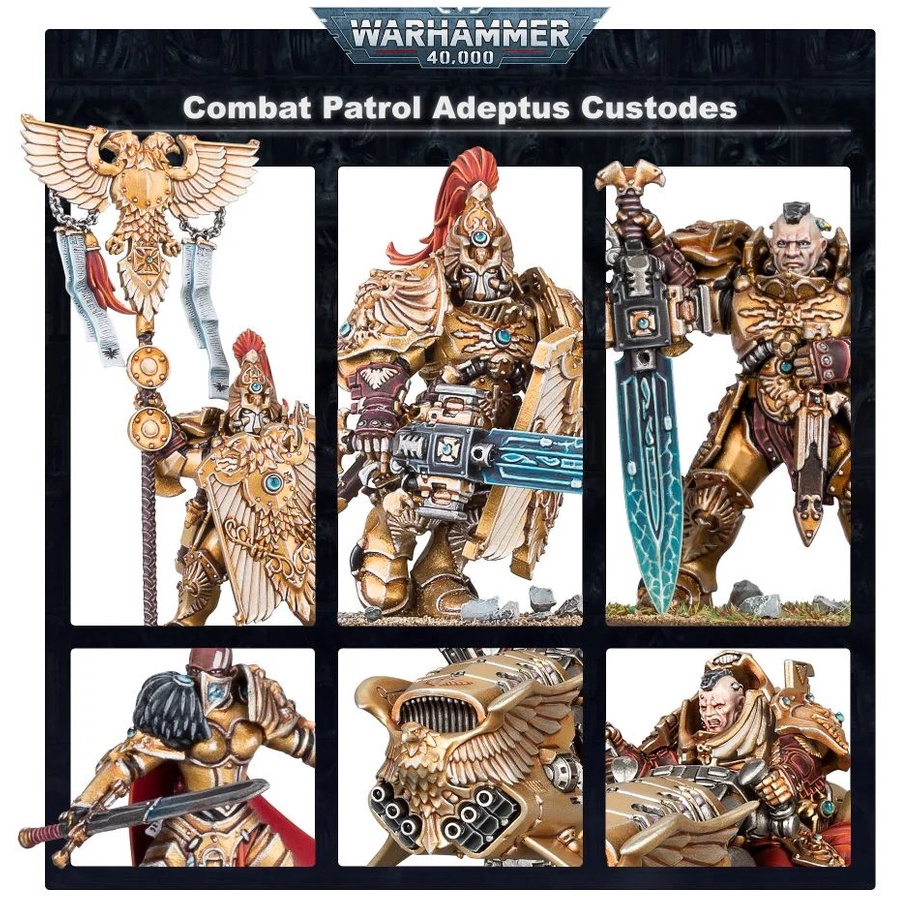 Mô hình nhân vật Warhammer 40k Combat Patrol: Adeptus Custodes