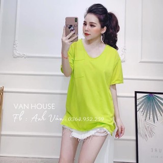 áo thun nữ cổ tim xẻ tà chất zip cottong