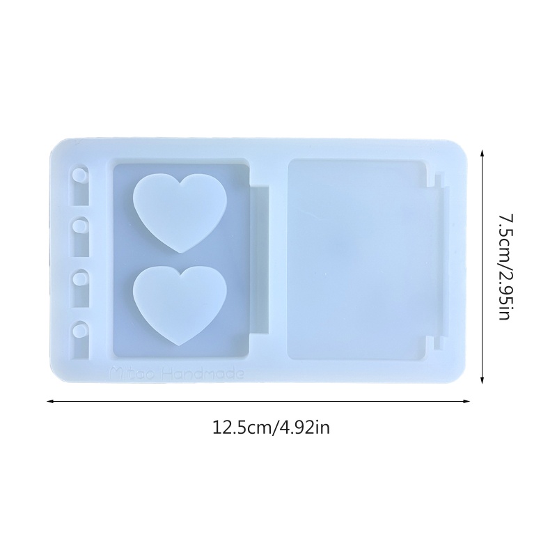 Khuôn Silicone Tạo Hình Cuốn Sách Gấp Gọn DIY