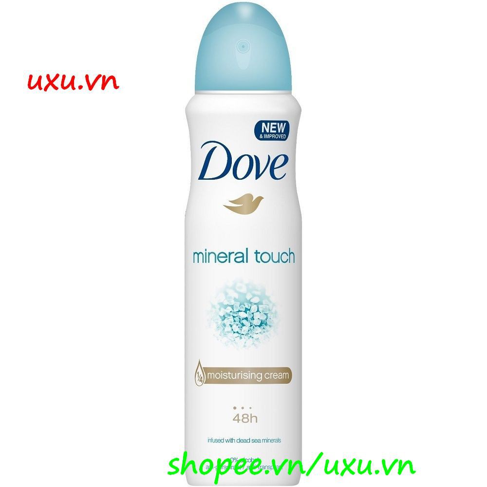 Xịt Khử Mùi Nữ 150Ml Dove Mineral Touch, Với uxu.vn Tất Cả Là Chính Hãng.