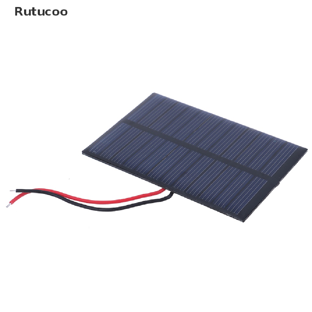 Rutucoo New 6v 100ma 0.6w epoxy solar panel photovoltaic polycrystalline cell charger VN