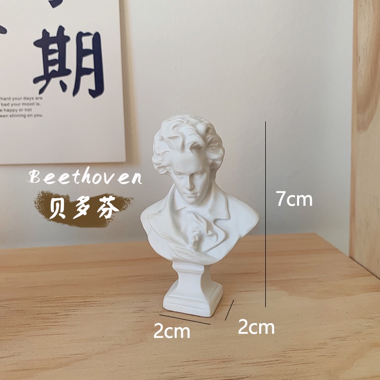 Tượng mini Beethoven dùng trang trí phòng làm việc chất lượng cao