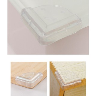 (FREESHIP 99K)- Bộ 4 Miếng bọc góc bàn SILICON trong suốt chống va đập (sỉ lẻ)