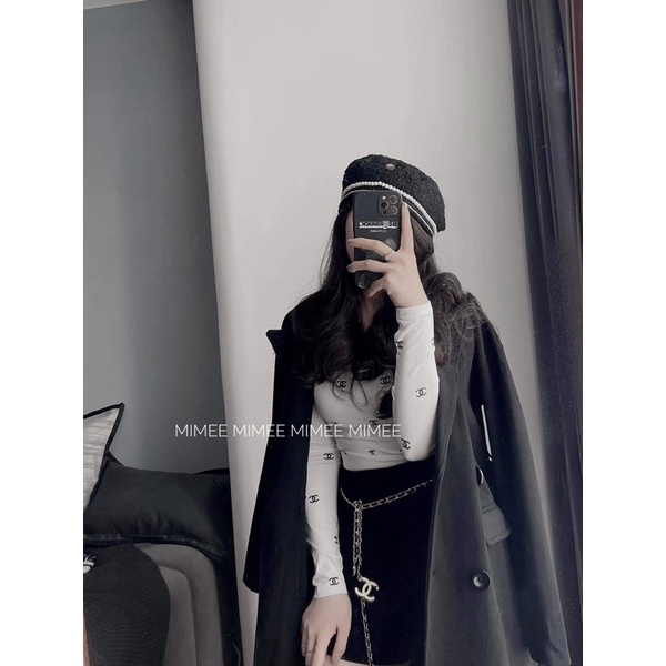 Áo chenal mpb tặng kèm quần short nhung cạp cao mimee