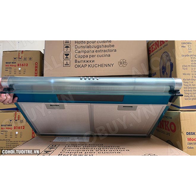 Máy hút mùi Faster FS 0470S [Kiểu máy Slim cổ điển, inox 70cm, Bảo Hành Chính Hãng 24 tháng]