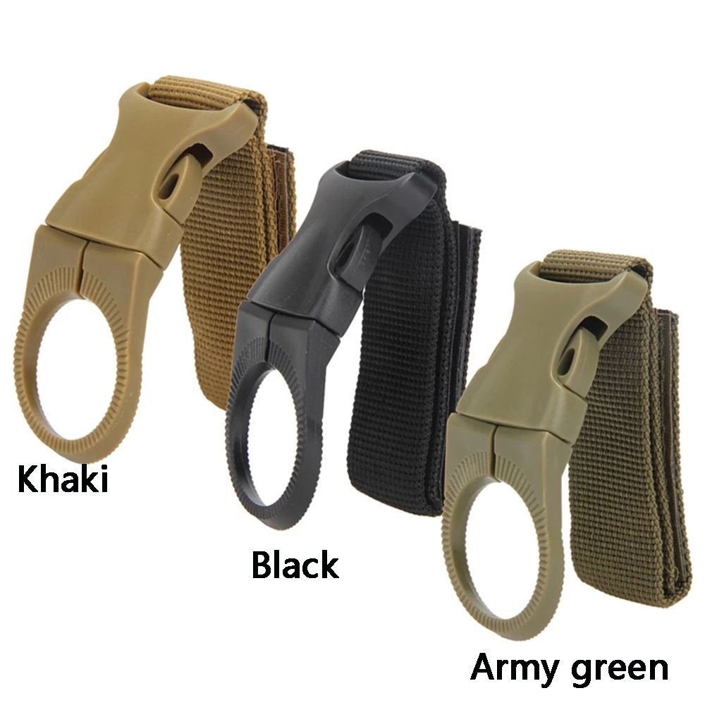 Móc kẹp khóa cài đeo chai nước gắn thắt lưng quần bằng vải nylon tiện lợi cho đi leo núi
