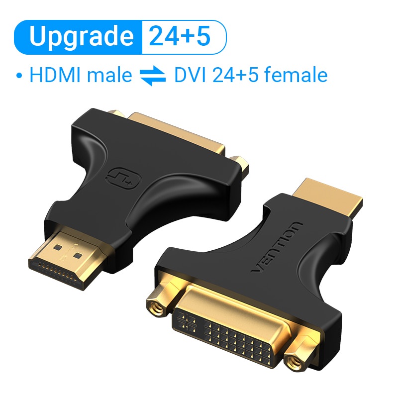 Vention Cáp Chuyển Đổi DVI-D 24 + 1 Đầu Đực Sang HDMI Đầu Cái