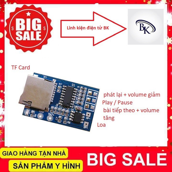 Module Đọc Thẻ Nhớ Micro SD/Micro SDHC SPI