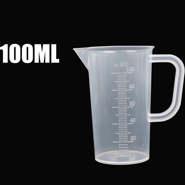 CA ĐONG NHỰA CÓ VẠCH CHIA DUNG TÍCH 100ML (QUAI LỚN)