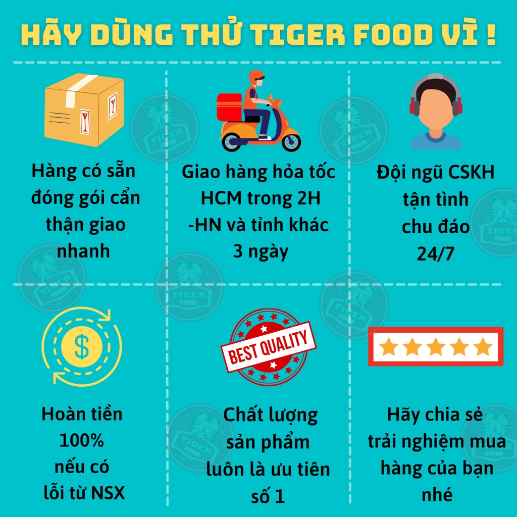 Bánh gấu nhân kem 3 vị 440g 💖TIGER FOOD💖 Set bánh gấu 3 vị Socola - Matcha - Bơ ăn Siêu Ngon - ăn vặt Sài Gòn