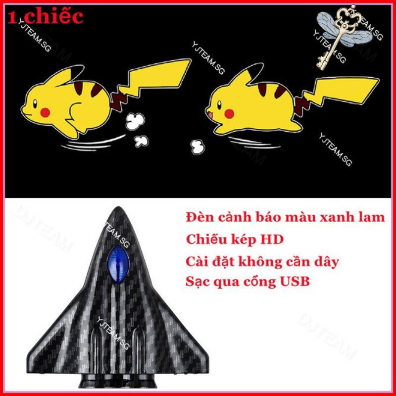 Đèn Led Pikachu hình động gắn đuôi Xe máy,gắn cửa ô tô , Đèn trang trí Xe máy ô tô
