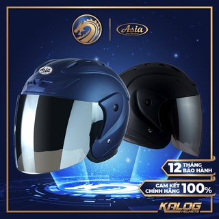 Mũ Bảo Hiểm ¾ Đầu Asia MT115 Kính trà (khói) - Bảo hành 12 tháng