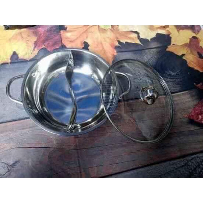 nồi lẩu 2 ngăn 32cm hàng dày dặn