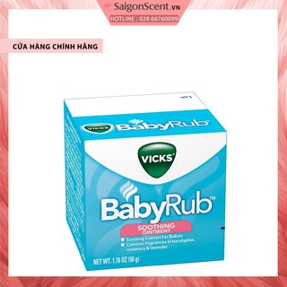 Sáp làm ấm ngực em bé Vicks BabyRub Soothing Ointment ( 50g )