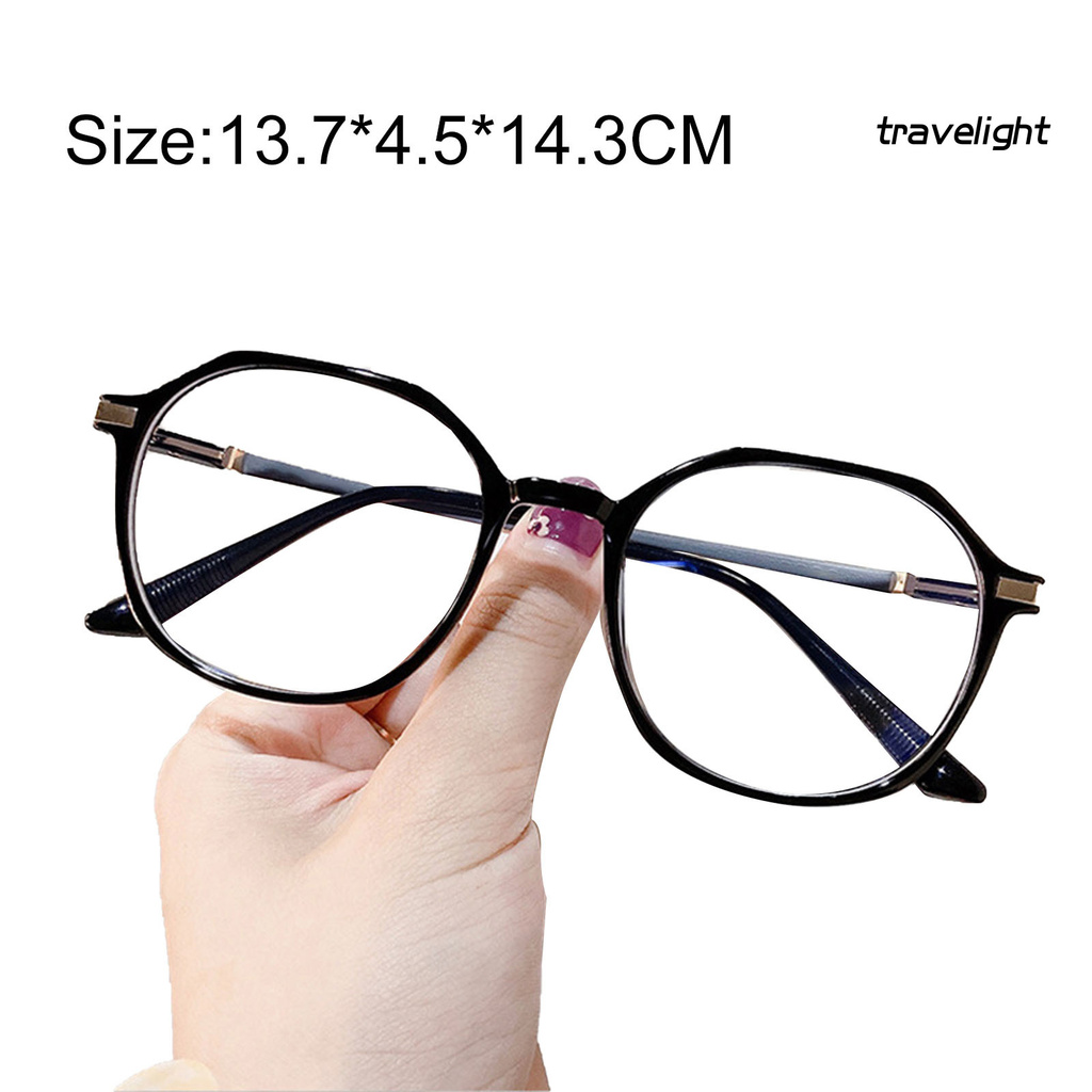 【TL】Unisex Fashion Optical Glasses Anti-blue Light Simple Frame TR Flat Eyeglasses