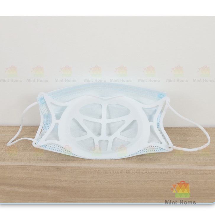 Miếng khung đỡ lót khẩu trang 3D có dây quai đeo silicon mềm móc đai tai giả chống đau
