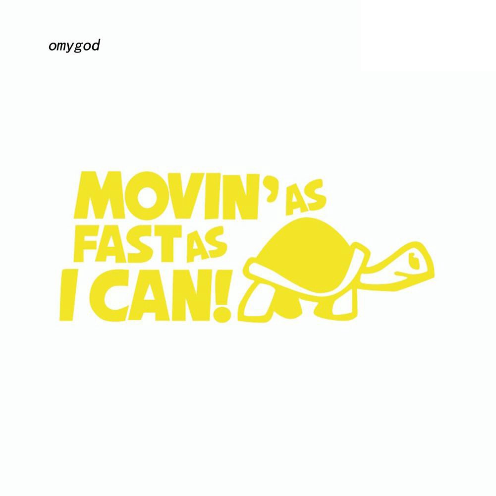 Miếng Dán Cửa Sổ Xe Hơi Họa Tiết Rùa Hoạt Hình Dễ Thương Bắt Mắt