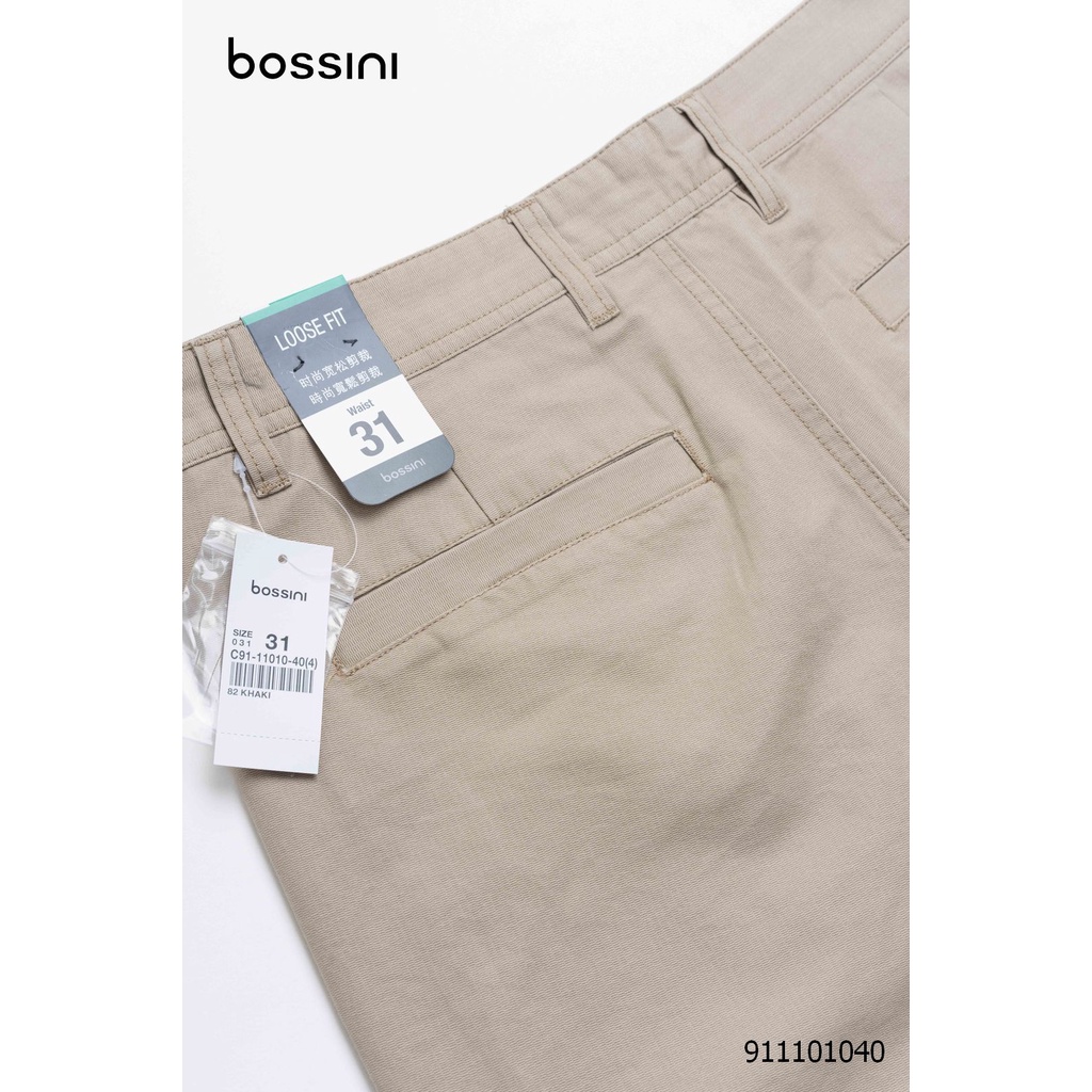 Quần kaki nam dài có túi hộp form Loose Fit Bossini 911101040