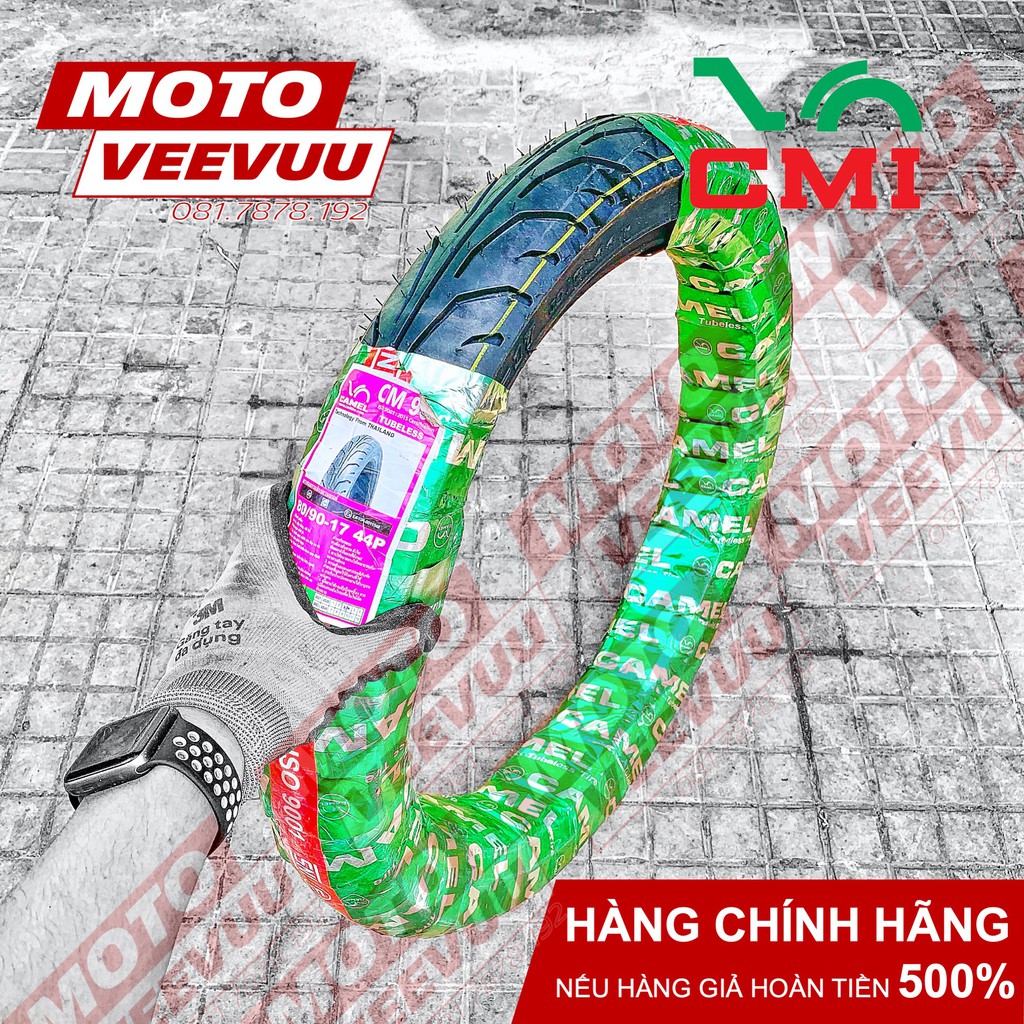 Vỏ lốp xe máy Camel CRV Cheetah 80/90-17 TL 900 Gai Dunlop (Lốp không ruột)