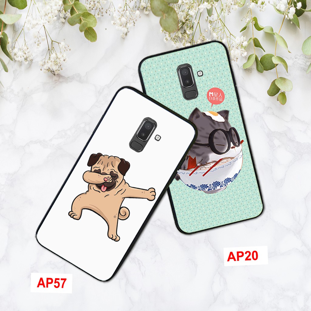 ỐP LƯNG SAMSUNG J8-SAMSUNG A8 PLUS IN HÌNH CUTE CHẤT LƯỢNG CAO