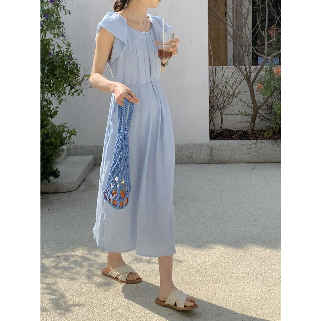 Đầm Sát Nách Cổ Tròn Dáng Rộng Thời Trang Mùa Hè 62858