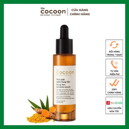Serum Tinh Chất Nghệ Hưng Yên Cocoon Sáng Da Chuyên Sâu Mờ Vết Thâm 30ml -CC32