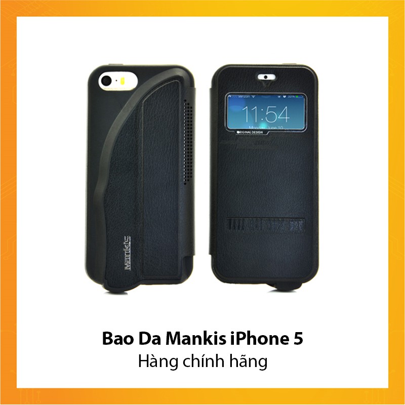 Bao Da Mankis iPhone 5 - Hàng chính hãng