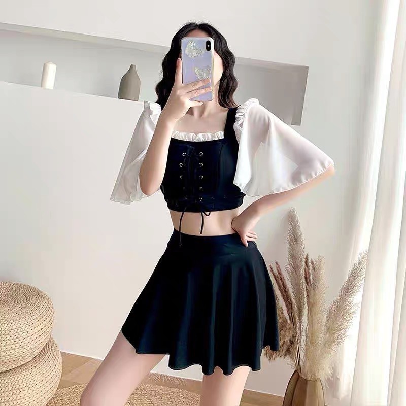 [Có sẵn] Set đồ bơi bikini tay cánh tiên có dây điều chỉnh rộng chật ~ ORRIN CLOSET | BigBuy360 - bigbuy360.vn