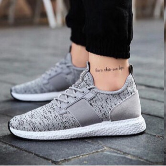 Giày thể thao nam màu ghi (Full Bux -Hàng Cao Cấp -Giá Rẻ -Đẹp -Trợ Giá Ship) | BigBuy360 - bigbuy360.vn