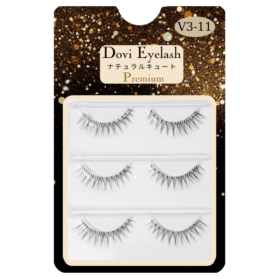 Mi giả gân trong Dovi Eyelash đẹp tự nhiên dùng hàng ngày sợi mềm mịn