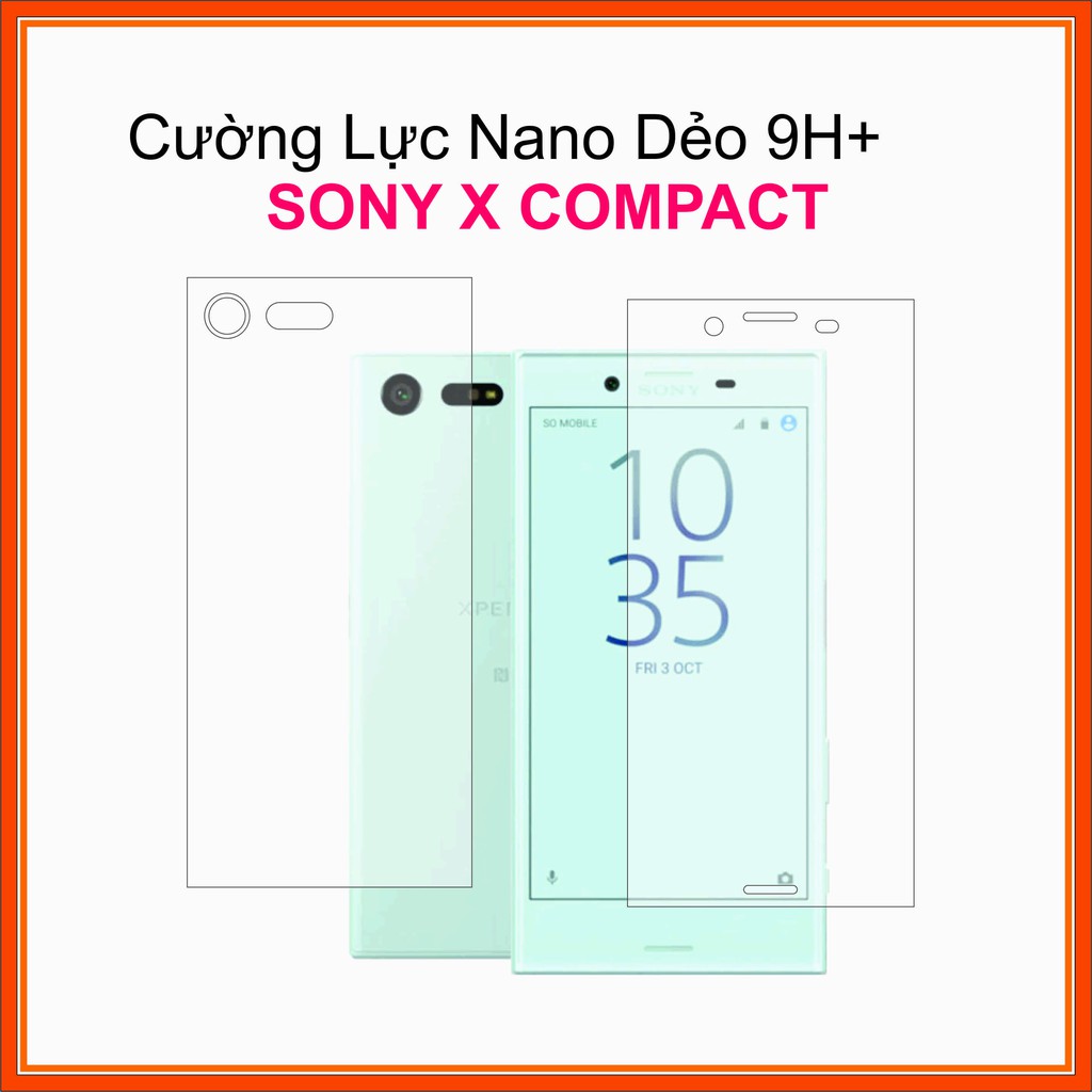 Cường lực full màn cho Sony X Compact Cường lực Nano Dẻo 9H+