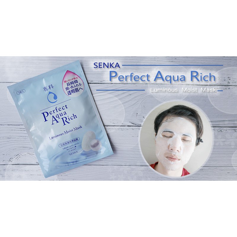 Mặt nạ Senka Perfect Aqua Rich Mask Extra Moist (25ml)