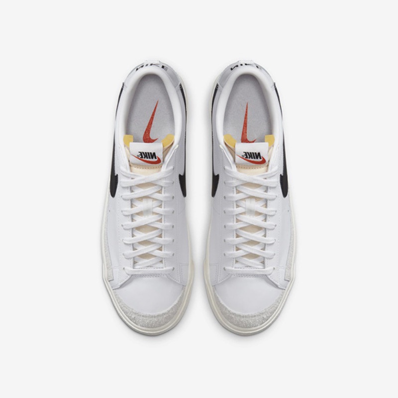 Giày Nike Blazer Low, Mid 77 Vintage White Black - Giày Sneaker Nam Nữ Trắng Đen Cổ Thấp, Cao Thể Thao Full Box Bill