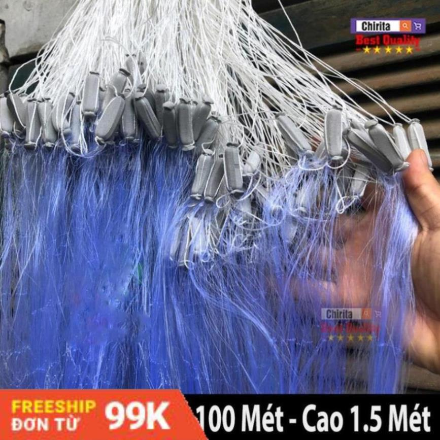 Lưới Đánh Cá 3 Màn loại 1, Chiều Cao 1.5 Mét, Dài 100 Mét, Đủ Size Mắt Lưới 3cm, 4cm, 5cm, 6cm, 7cm, 8cm