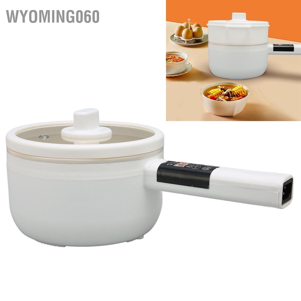 [Hàng Sẵn] Nồi lẩu điện mini 1.8L Điều khiển cảm ứng hai lớp với 5 chế độ nấu【Wyoming060】
