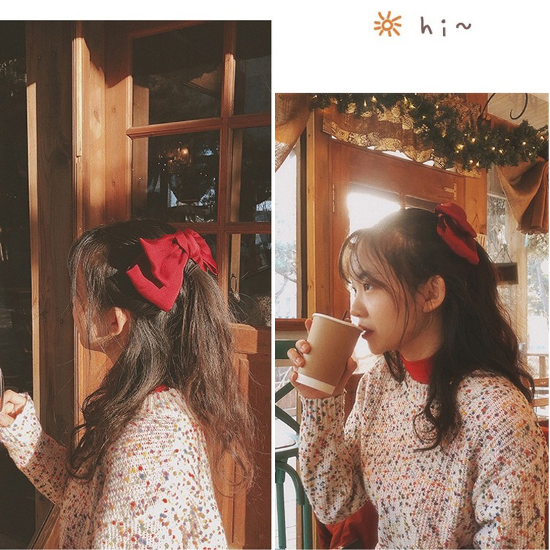 Kẹp Tóc Đính Nơ Xinh Xắn Phong Cách Hàn Quốc Cho Nữ