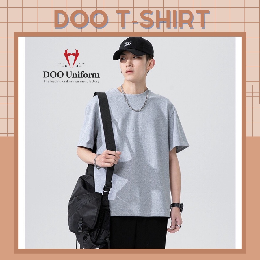 [DOO T-SHIRT] Áo Thun Xám Uniex Nam