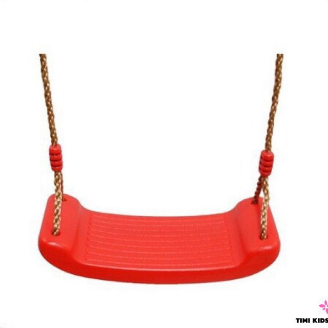 Xích đu gỗ và xích đu nhựa cho bé tải trọng 120KG, Ghế ngồi xích đu bằng nhựa dây thừng chắc chắn