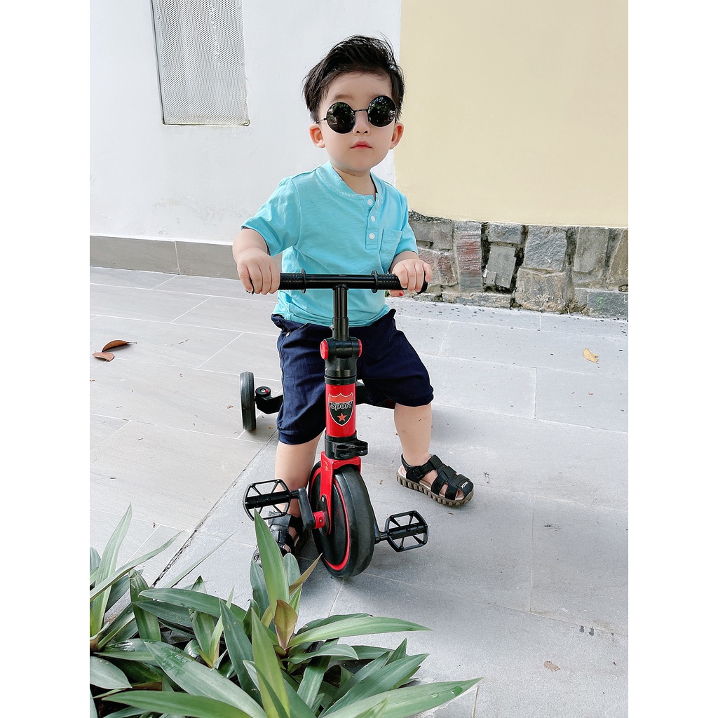 Áo Thun cotton cổ tròn Xanh Ngọc cho Bé( 5-21kg)- Royal KIDS