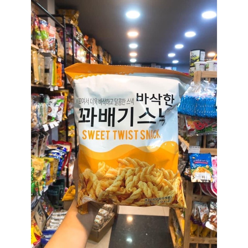 Snack quẩy xoắn Hàn Quốc gói 280gr siêu ngon