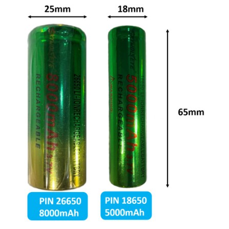 Cell pin 18650 Skywoldeye dung lượng 5000mAh-3.7V